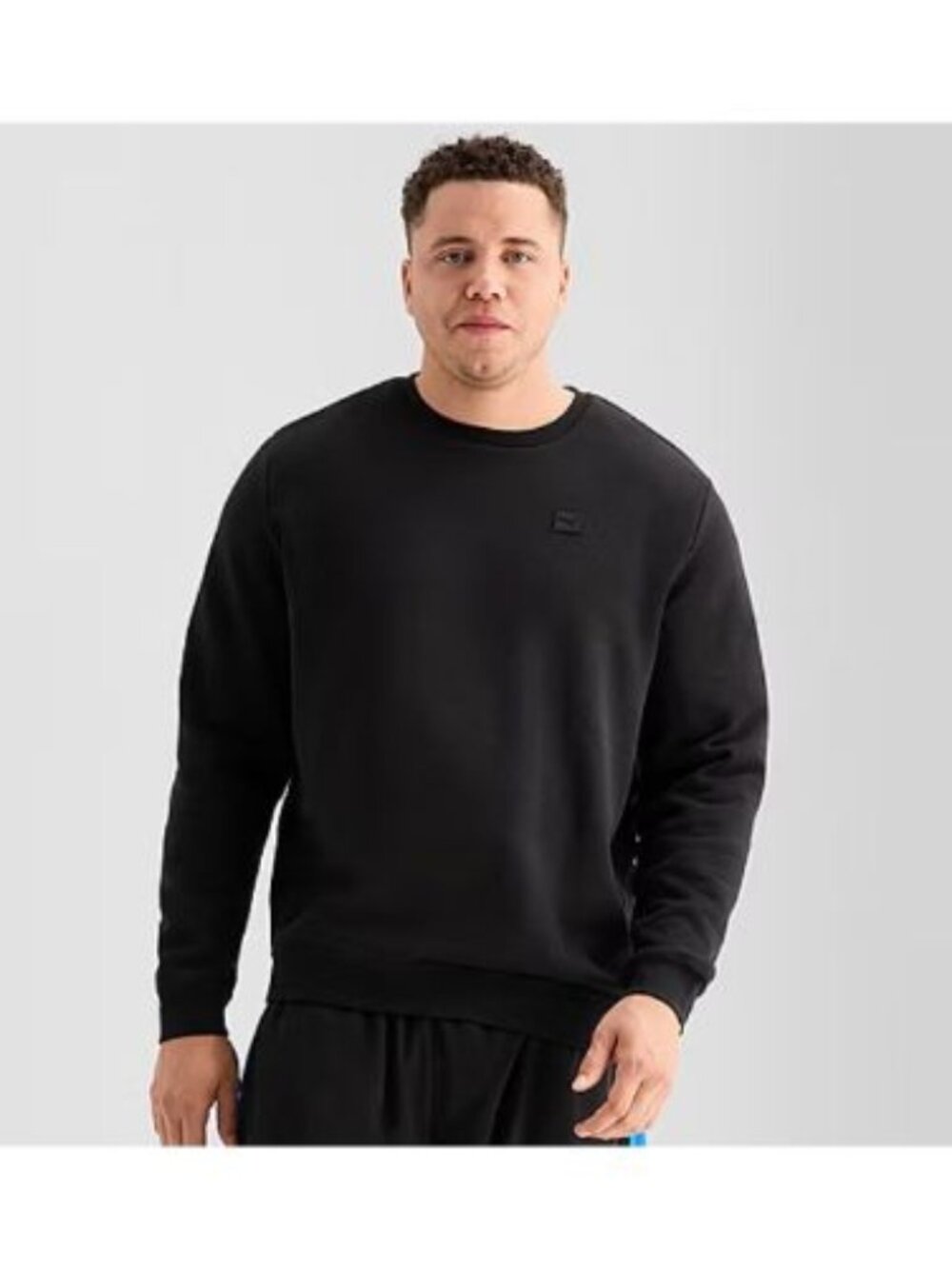 Puma Essential Big & Tall Size 4XL Black Elevated Logo Crewneck Sweatshirt NWT